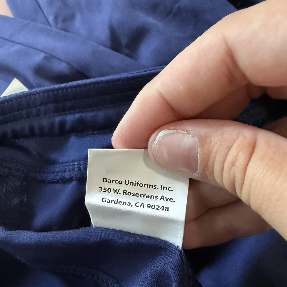 Grey's Anatomy Barco Harper Scrub Pants Small Indigo Navy Blue Style GVSP509 NWT - Picture 11 of 11